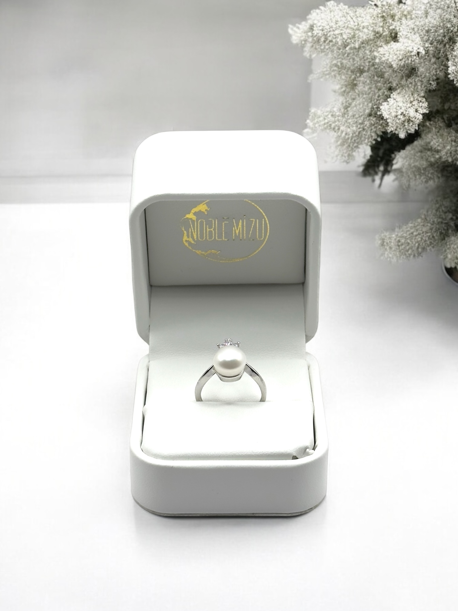 7 – 8 mm Lavender Pearl Star Shaped Ring: