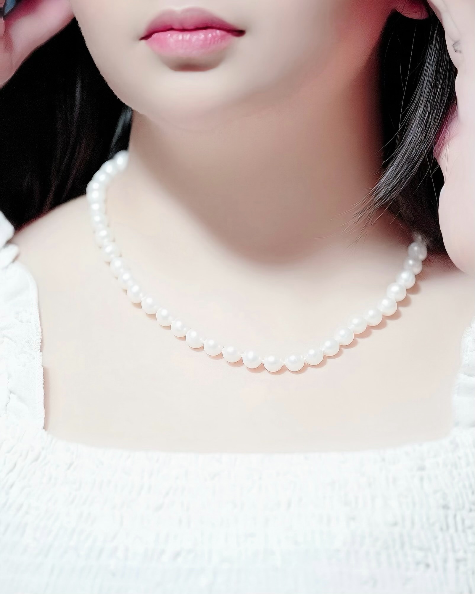 6 – 7 mm White Pearl Necklace Strand