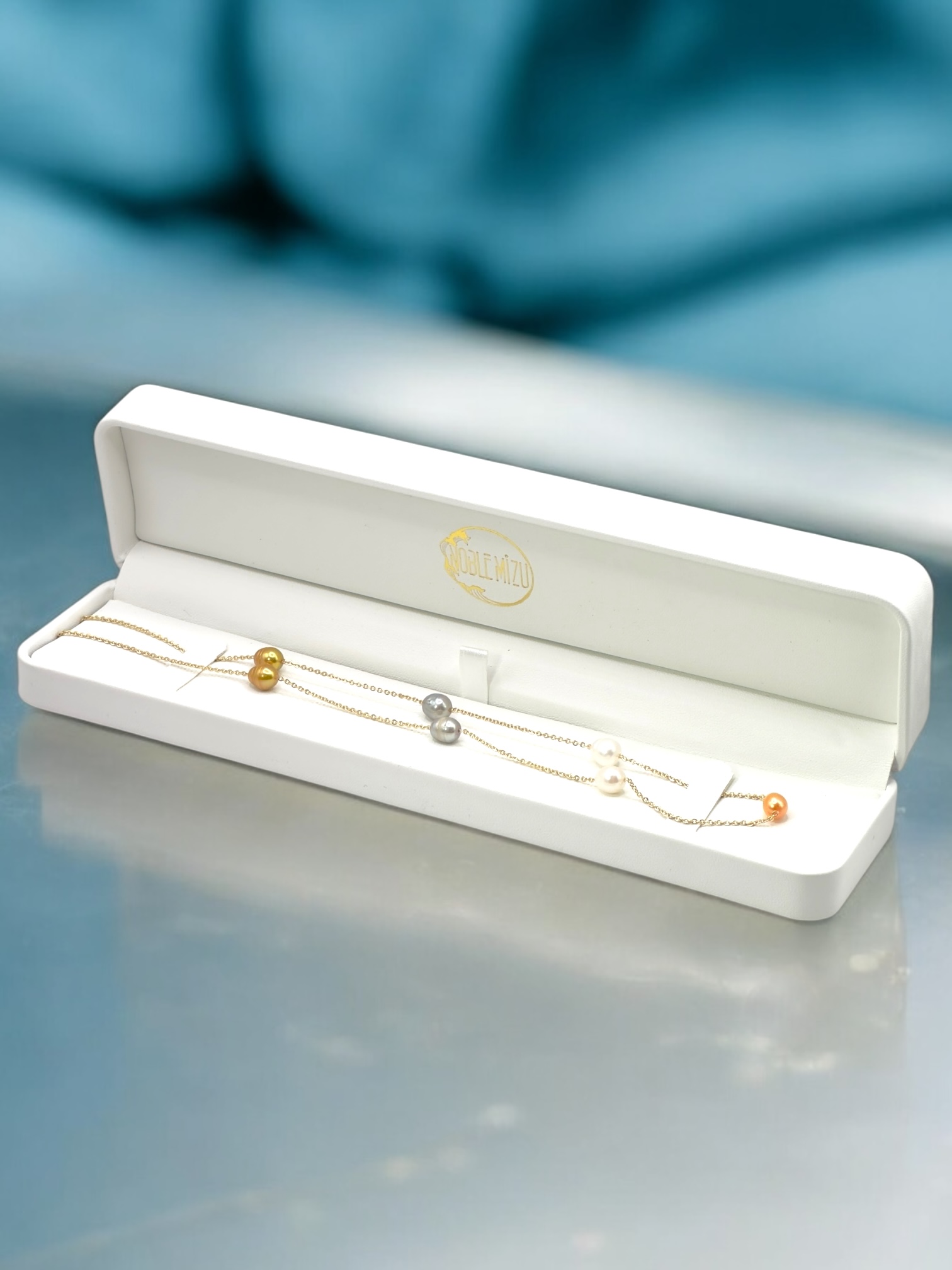 5 – 6 mm Multi Color Pearl Chain Necklace