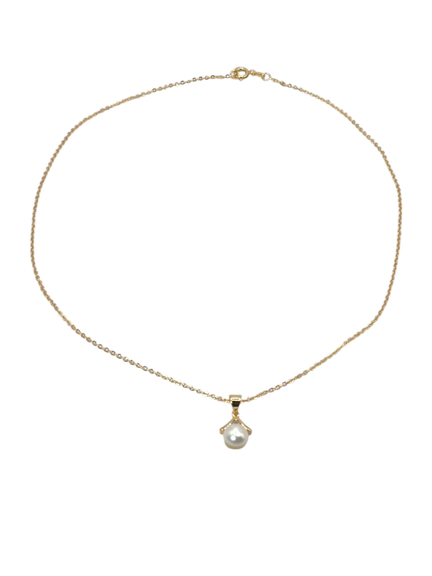 7 – 8 mm White Flair Pendant Necklace