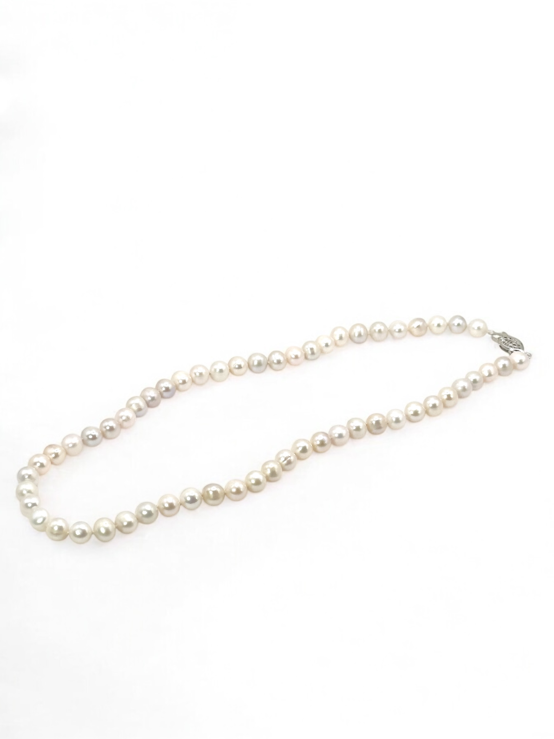 7 – 8 mm White Pearl Necklace Strand