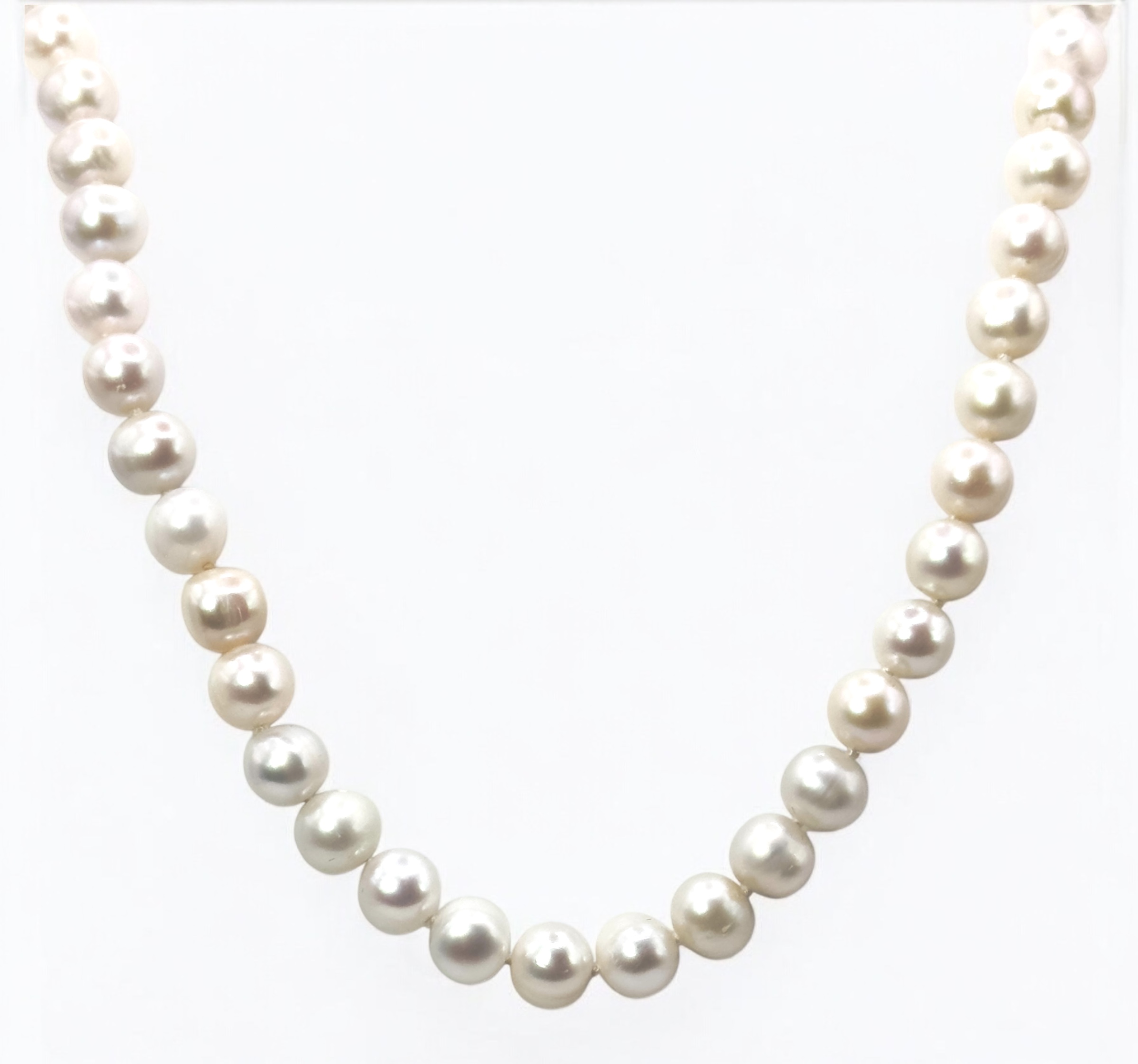 7 – 8 mm White Pearl Necklace Strand