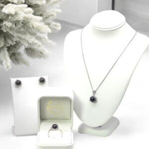 8 – 9 mm Black Pearl Rope Design Set